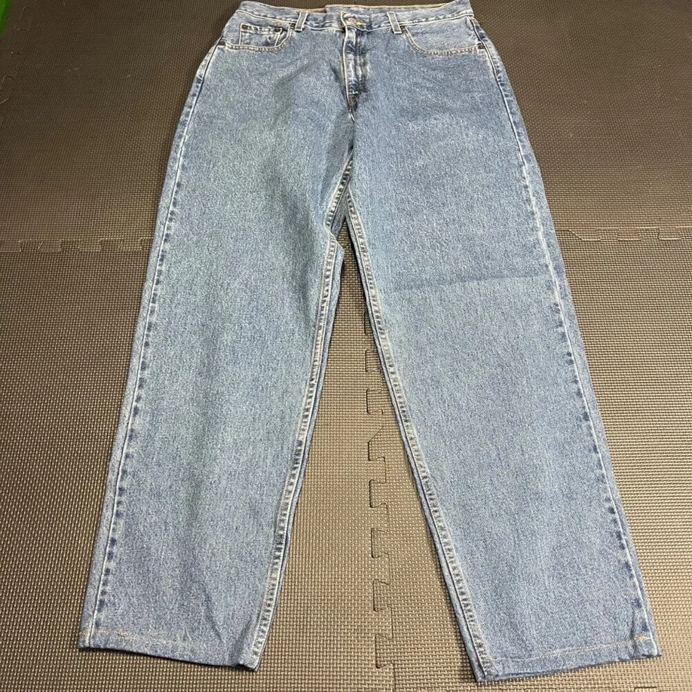Levis 560 Loose Fit Straight Leg Womens Jeans 14 Reg Medium Blue Denim - Picture 1 of 6